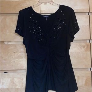 Black Sparkle Blouse